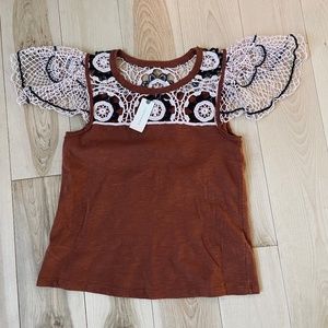 Anthropologie Floral Top